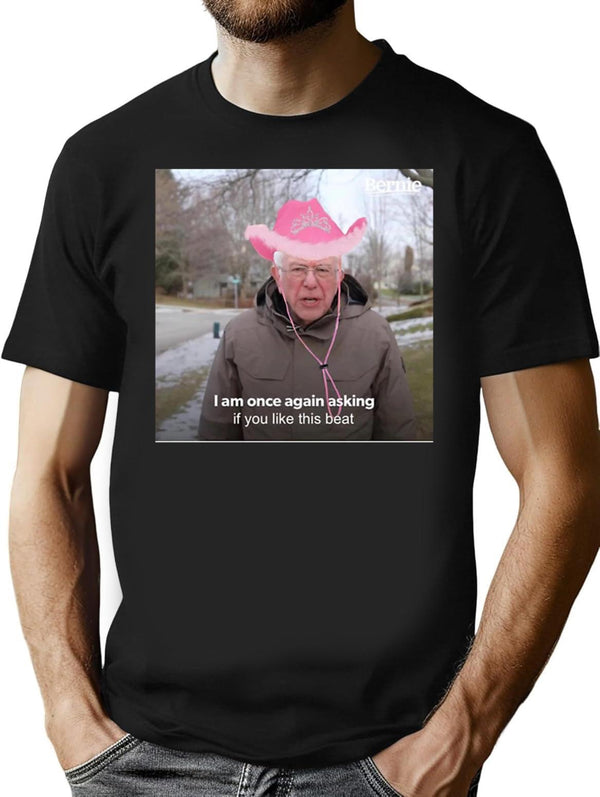 Bernie Chappell Roan Hot to Go Meme Premium Heavyweight Cotton T-Shirt - Black