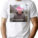 Bernie Chappell Roan Hot to Go Meme Premium Heavyweight Cotton T-Shirt - White