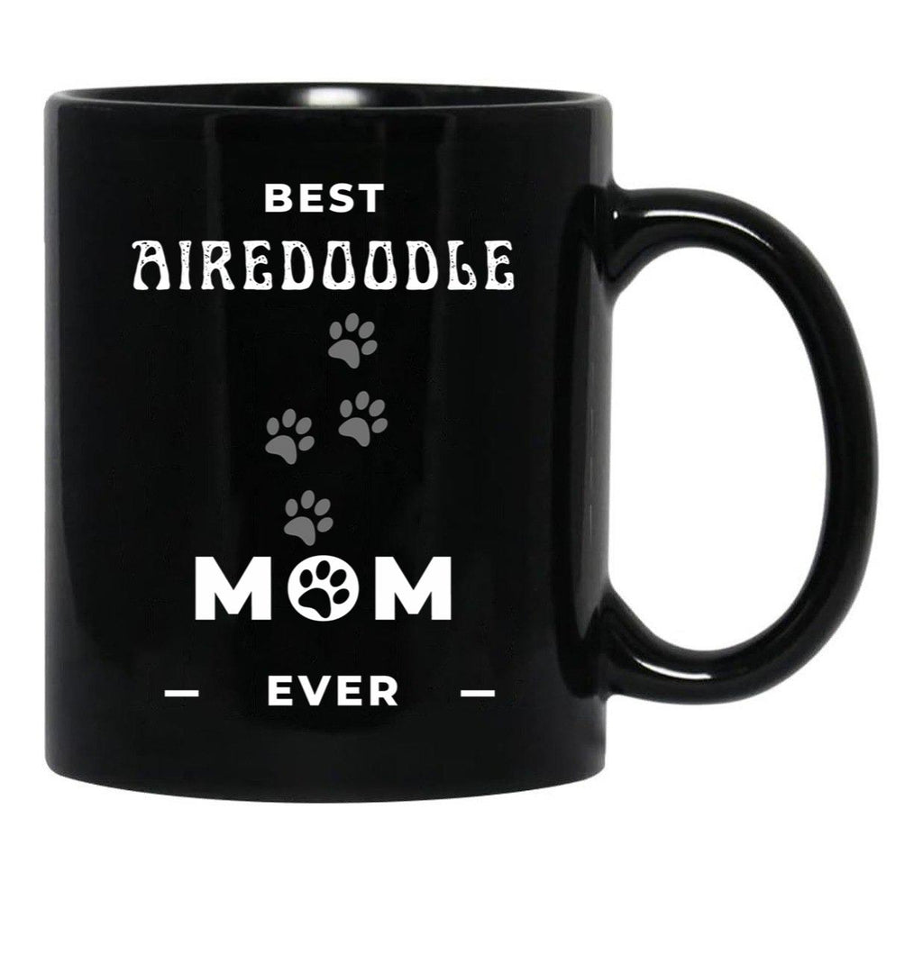 Best Airedoodle Mom Ever Black Coffee Mug, Gift Coffee Mug - Black