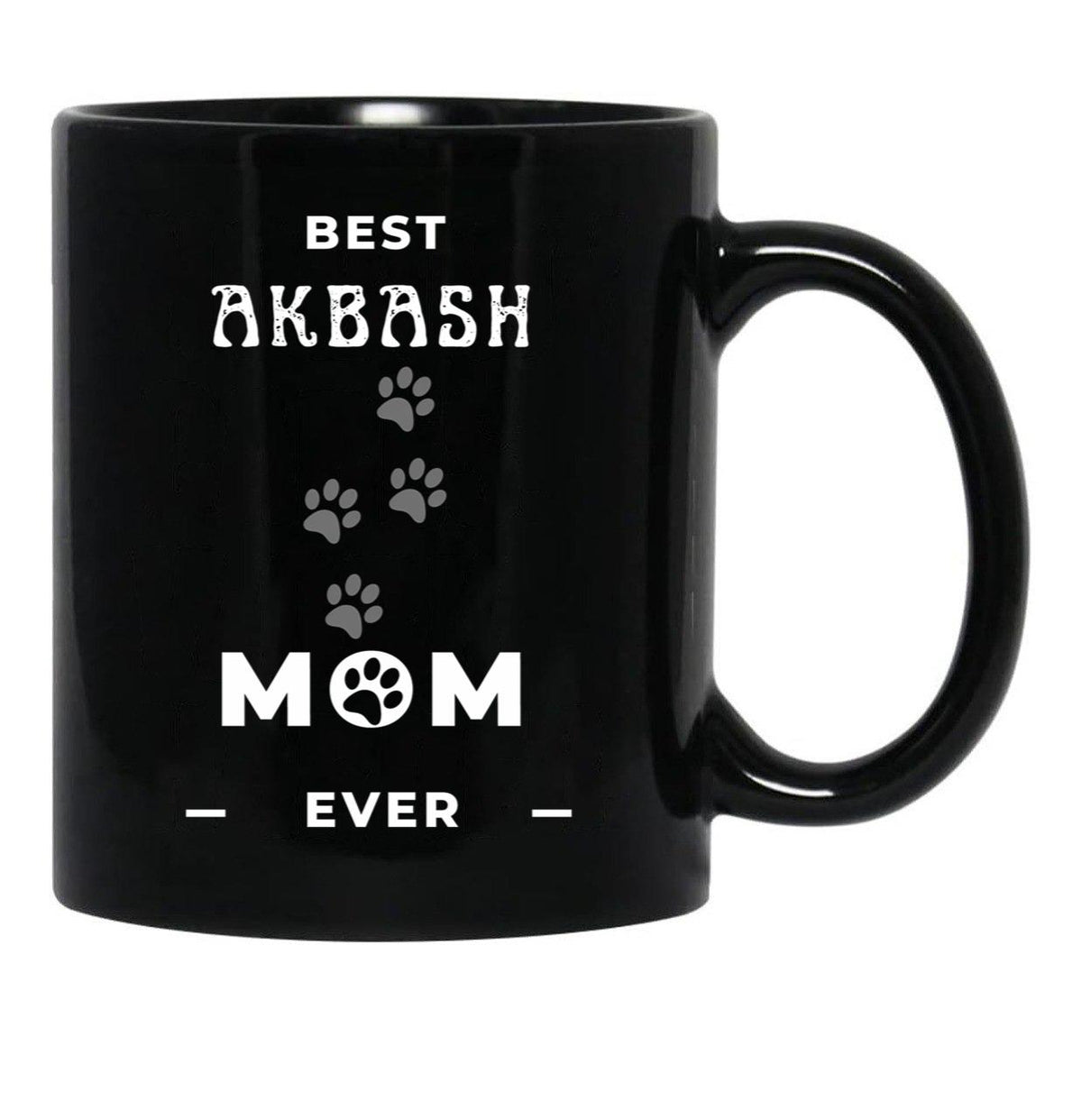 Best Akbash Mom Ever Black Coffee Mug, Gift Coffee Mug - Black