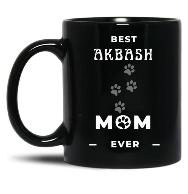 Best Akbash Mom Ever Black Coffee Mug, Gift Coffee Mug - Black
