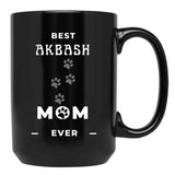 Best Akbash Mom Ever Black Coffee Mug, Gift Coffee Mug