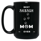 Best Akbash Mom Ever Black Coffee Mug, Gift Coffee Mug