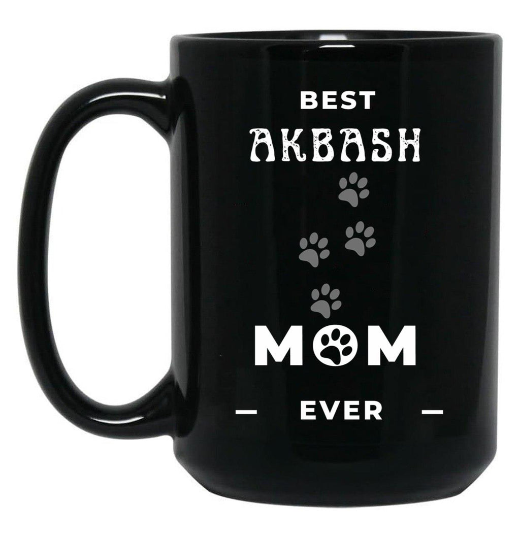 Best Akbash Mom Ever Black Coffee Mug, Gift Coffee Mug
