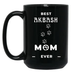 Best Akbash Mom Ever Black Coffee Mug, Gift Coffee Mug