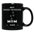 Best Basset Retriever Mom Ever Black Coffee Mug, Gift Coffee Mug - Black