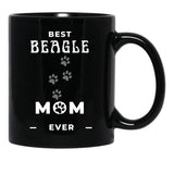 Best Beagle Mom Ever Black Coffee Mug, Gift Coffee Mug - Black