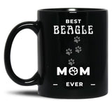 Best Beagle Mom Ever Black Coffee Mug, Gift Coffee Mug - Black