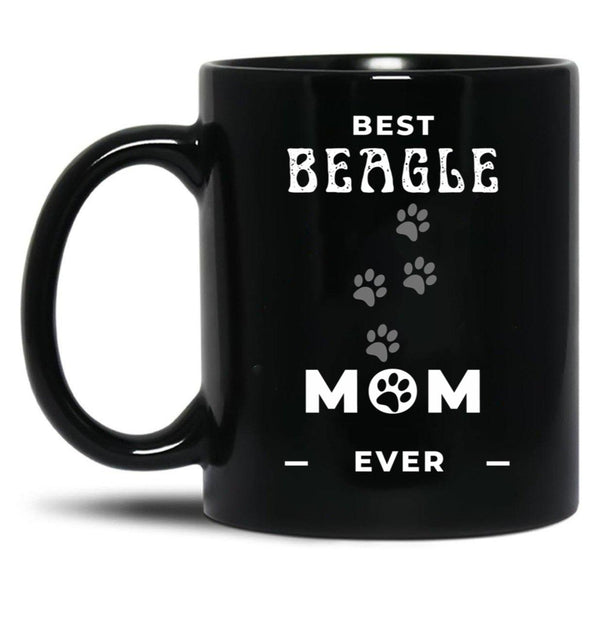Best Beagle Mom Ever Black Coffee Mug, Gift Coffee Mug - Black