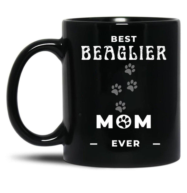 Best Beaglier Mom Ever Black Coffee Mug, Gift Coffee Mug - Black