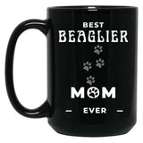 Best Beaglier Mom Ever Black Coffee Mug, Gift Coffee Mug