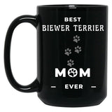 Best Biewer Terrier Mom Ever Black Coffee Mug, Gift Coffee Mug