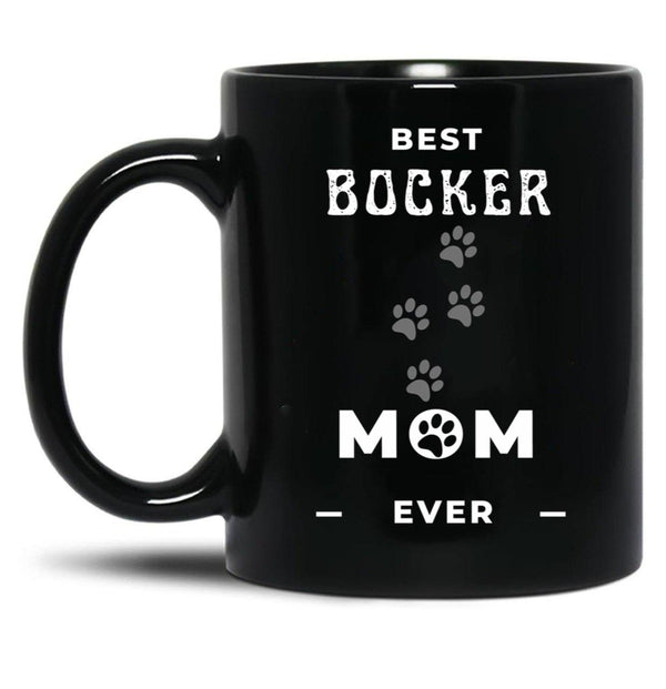 Best Bocker Mom Ever Black Coffee Mug, Gift Coffee Mug - Black