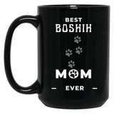 Best Boshih Mom Ever Black Coffee Mug, Gift Coffee Mug