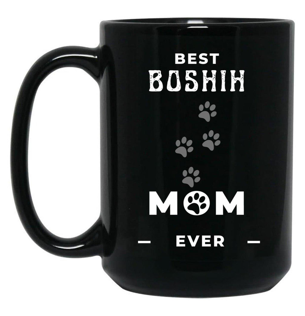 Best Boshih Mom Ever Black Coffee Mug, Gift Coffee Mug