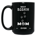 Best Boshih Mom Ever Black Coffee Mug, Gift Coffee Mug