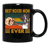 Best Boxer Mom Ever Black Coffee Mug, Gift Coffee Mug - Black
