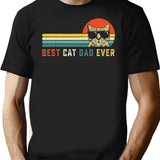 Best Cat Dad Ever Cat Daddy Premium Heavyweight Cotton T-Shirt - Black