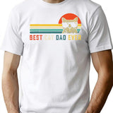 Best Cat Dad Ever Cat Daddy Premium Heavyweight Cotton T-Shirt - White
