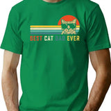 Best Cat Dad Ever Cat Daddy Premium Heavyweight Cotton T-Shirt - Green