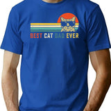 Best Cat Dad Ever Cat Daddy Premium Heavyweight Cotton T-Shirt - Blue