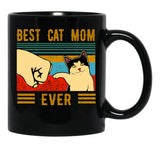 Best Cat Mom Ever Mom Gifts Black Coffee Mug, Gift Coffee Mug - Black