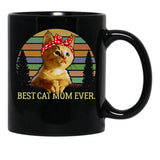Best Cat Mom Ever T Black Coffee Mug, Gift Coffee Mug - Black