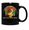 Best Cat Mom Ever T Black Coffee Mug, Gift Coffee Mug - Black