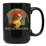 Best Cat Mom Ever T Black Coffee Mug, Gift Coffee Mug