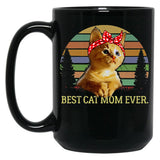 Best Cat Mom Ever T Black Coffee Mug, Gift Coffee Mug