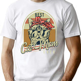 Best Cat Mom Ever Vintage Cats Mom T-Shirt for Men & Women, T-Shirts Graphic Tee - White