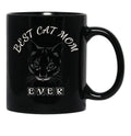 Best Cat Mom Ever Women'S Design For Cat Lover And Funny Mothers Day Black Coffee Mug, Gift Coffee Mug - Black