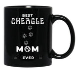 Best Cheagle Mom Ever Black Coffee Mug, Gift Coffee Mug - Black