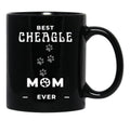 Best Cheagle Mom Ever Black Coffee Mug, Gift Coffee Mug - Black