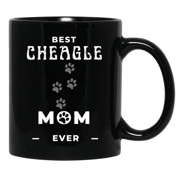 Best Cheagle Mom Ever Black Coffee Mug, Gift Coffee Mug - Black