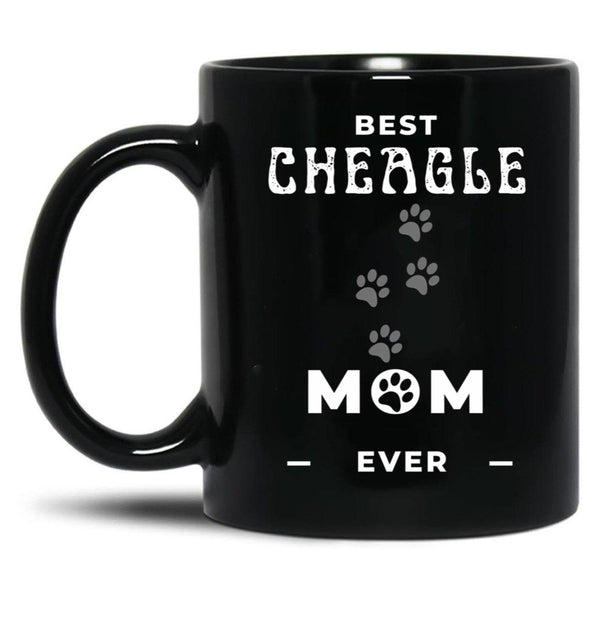 Best Cheagle Mom Ever Black Coffee Mug, Gift Coffee Mug - Black