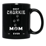 Best Chorkie Mom Ever Black Coffee Mug, Gift Coffee Mug - Black