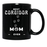 Best Corgidor Mom Ever Black Coffee Mug, Gift Coffee Mug - Black