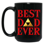 Best Dad Ever Father'S Day Black Coffee Mug, Gift Coffee Mug