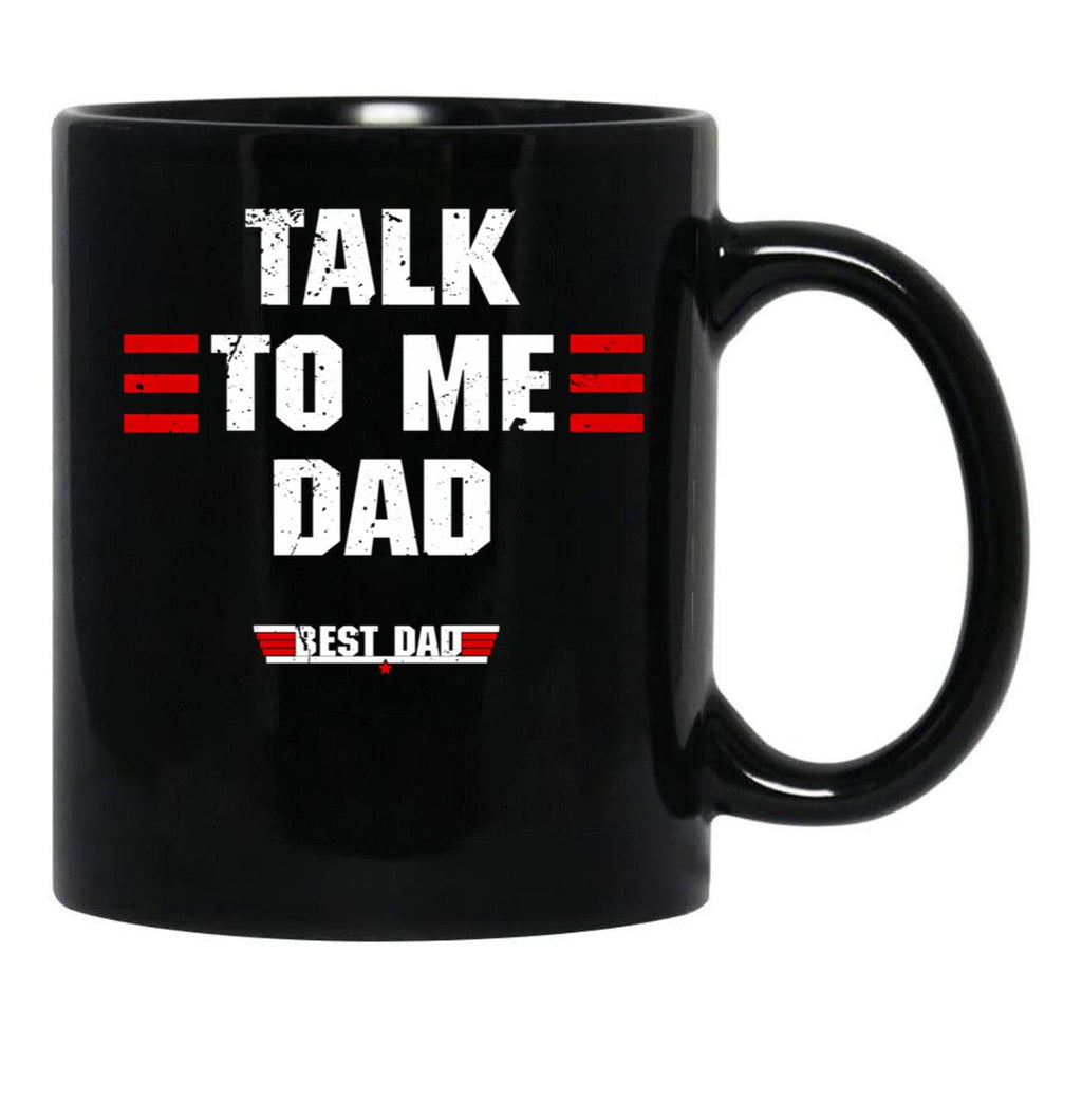 Best Dad Ever Top Dad Funny Fathers Day Black Coffee Mug - Black