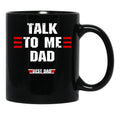 Best Dad Ever Top Dad Funny Fathers Day Black Coffee Mug - Black