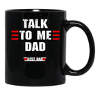 Best Dad Ever Top Dad Funny Fathers Day Black Coffee Mug - Black