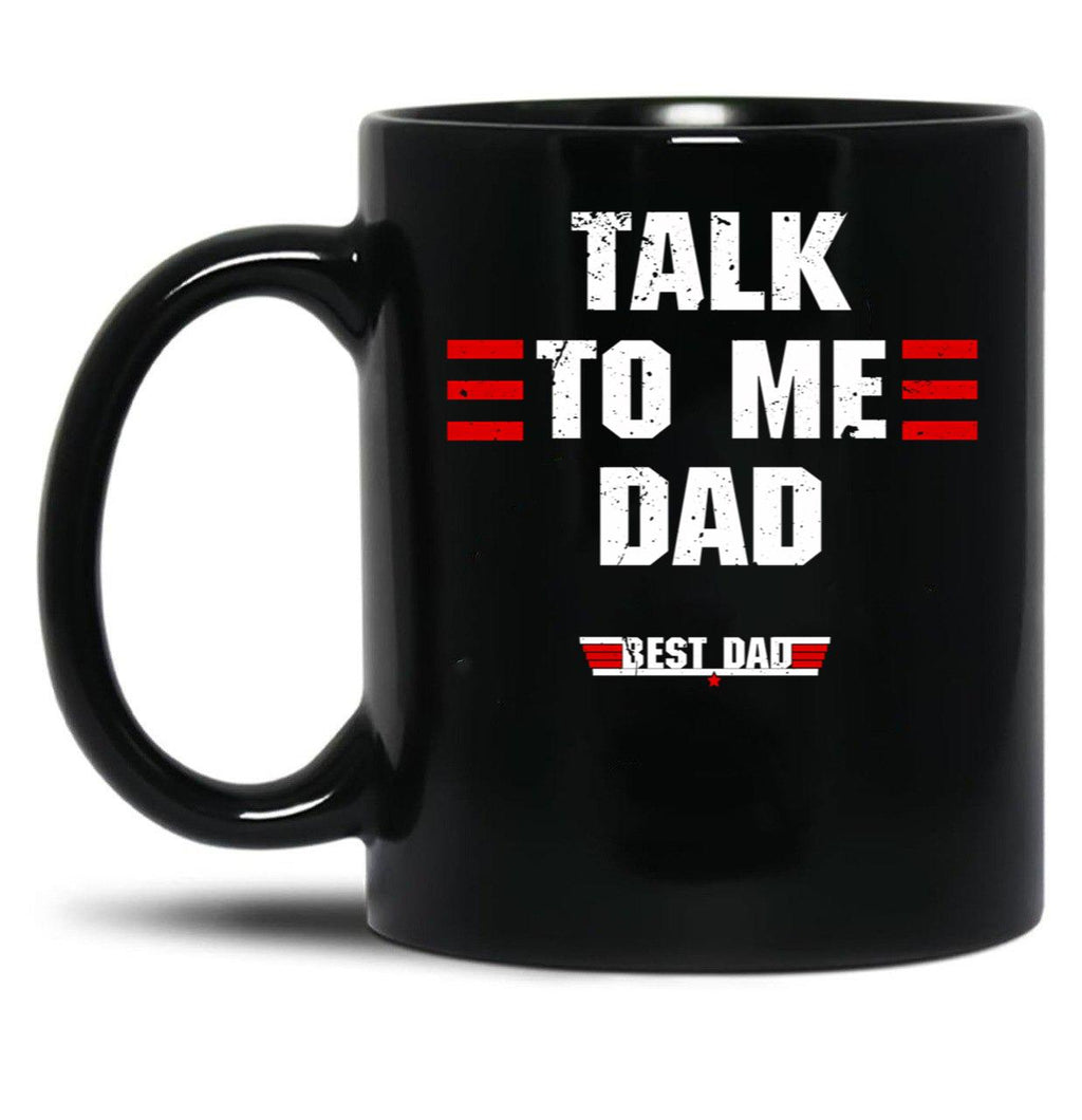 Best Dad Ever Top Dad Funny Fathers Day Black Coffee Mug