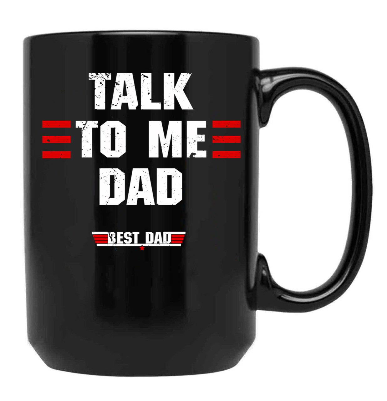 Best Dad Ever Top Dad Funny Fathers Day Black Coffee Mug - Black
