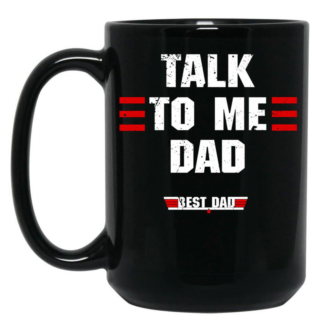 Best Dad Ever Top Dad Funny Fathers Day Black Coffee Mug
