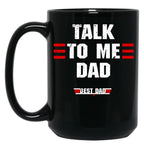 Best Dad Ever Top Dad Funny Fathers Day Black Coffee Mug