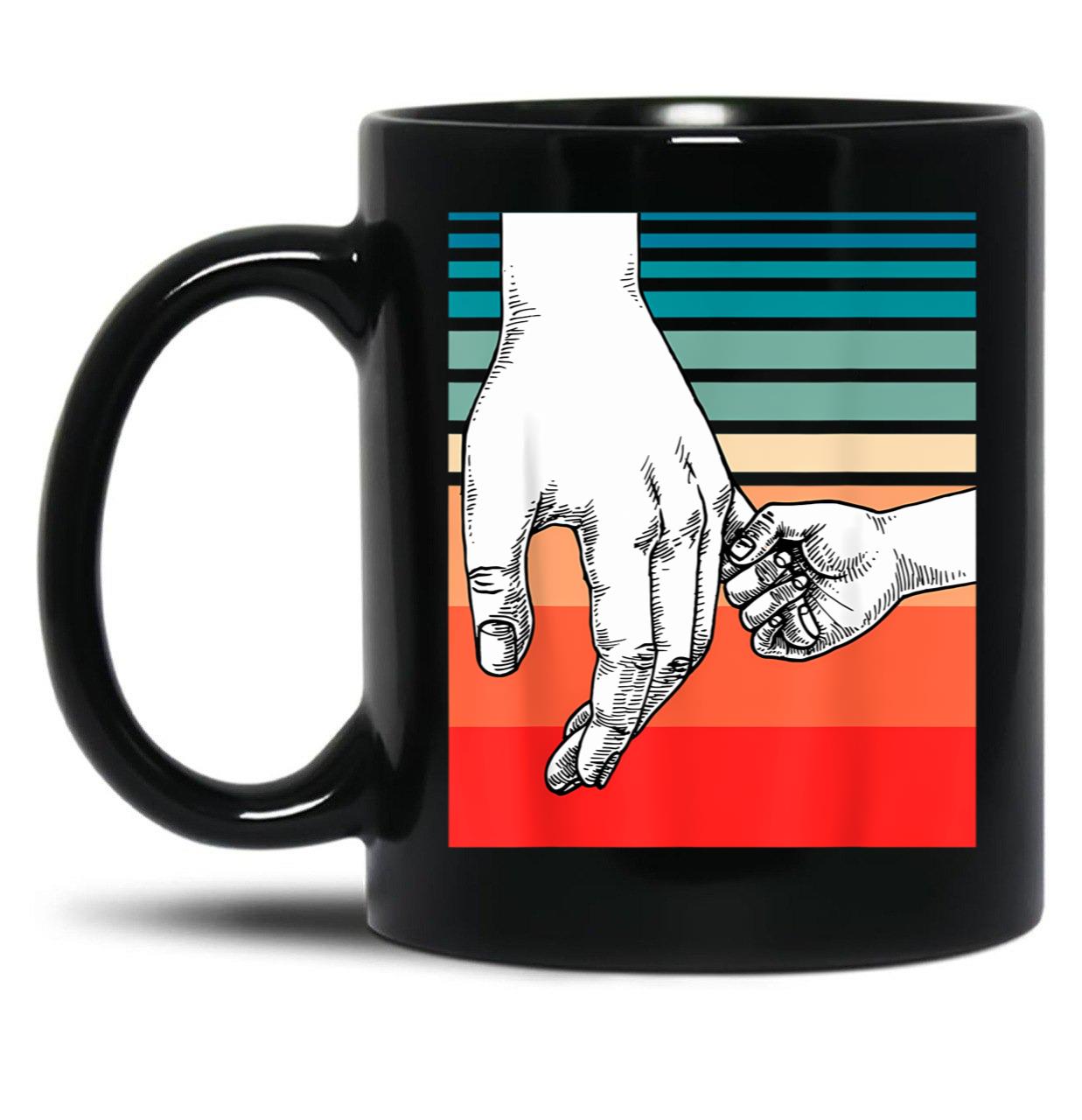 Best Dad Ever Vintage For Dad Daddy Cool Fathers Day Black Coffee Mug
