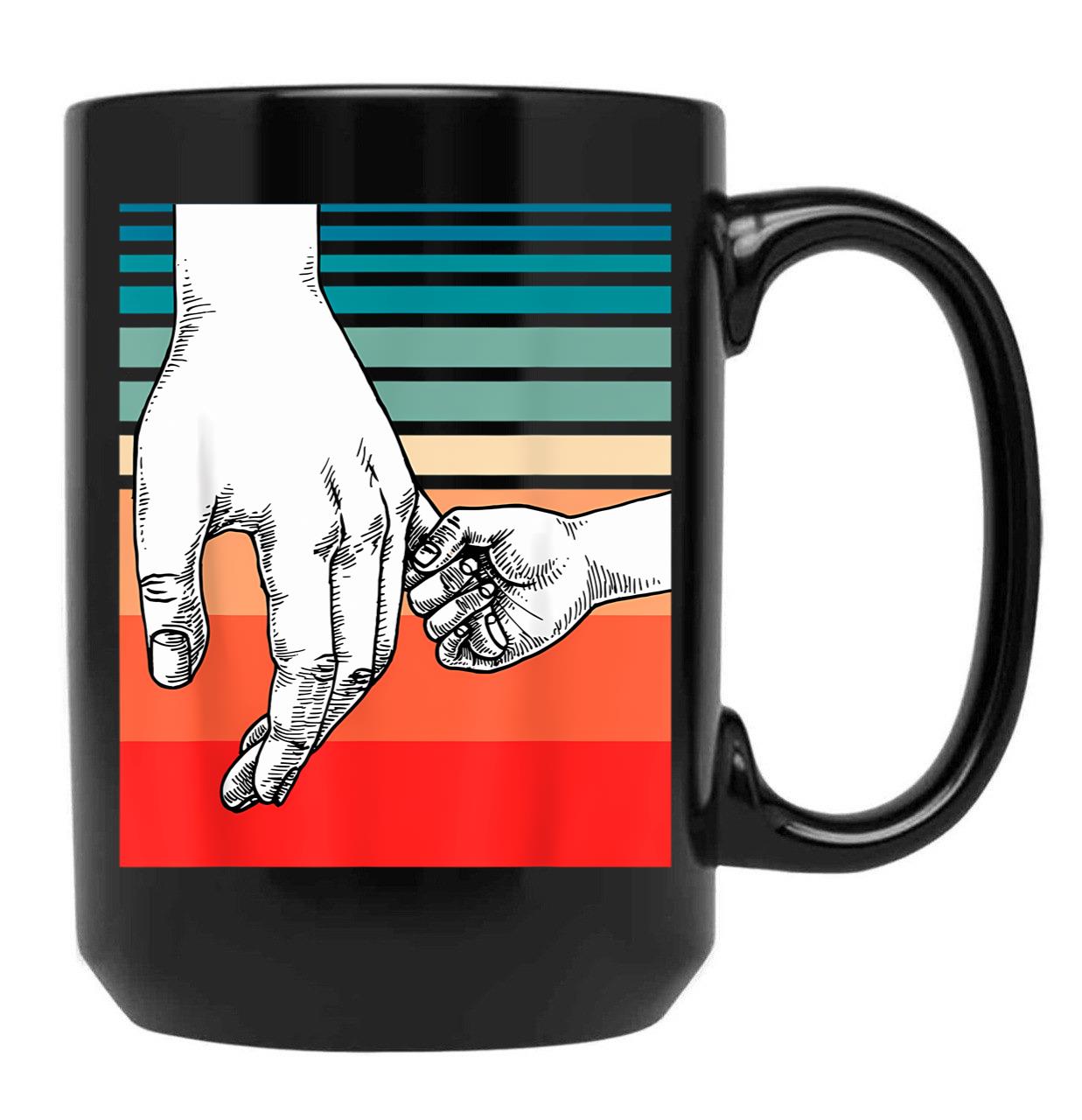 Best Dad Ever Vintage For Dad Daddy Cool Fathers Day Black Coffee Mug - Black