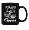 Best Dad For Family I Father'S Day Gift Black Coffee Mug - Black