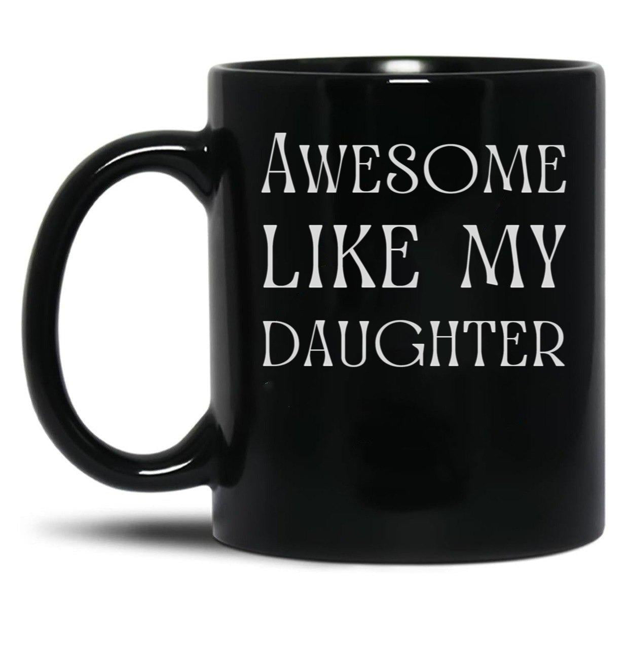 Best Dad In The World Fathers Day From Daughter Black Coffee Mug